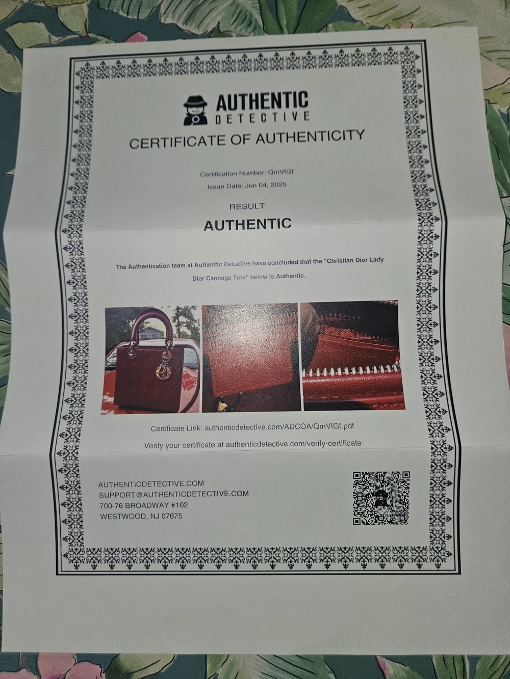 Red Patent Quilted Tote Bag by